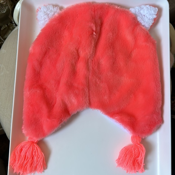 Winter Cap with a Coral colored fox EUC - Picture 5 of 5